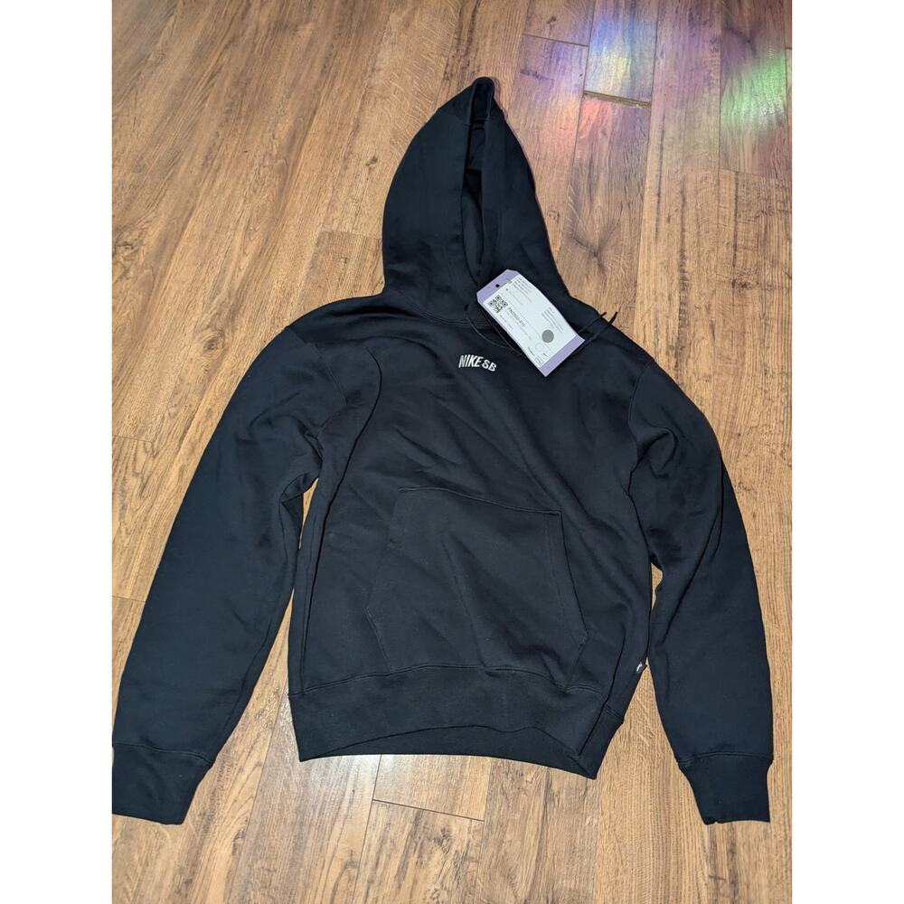 Nike SB Mens Size XS Fleece Skate Pullover Hoodie‎ Black/White